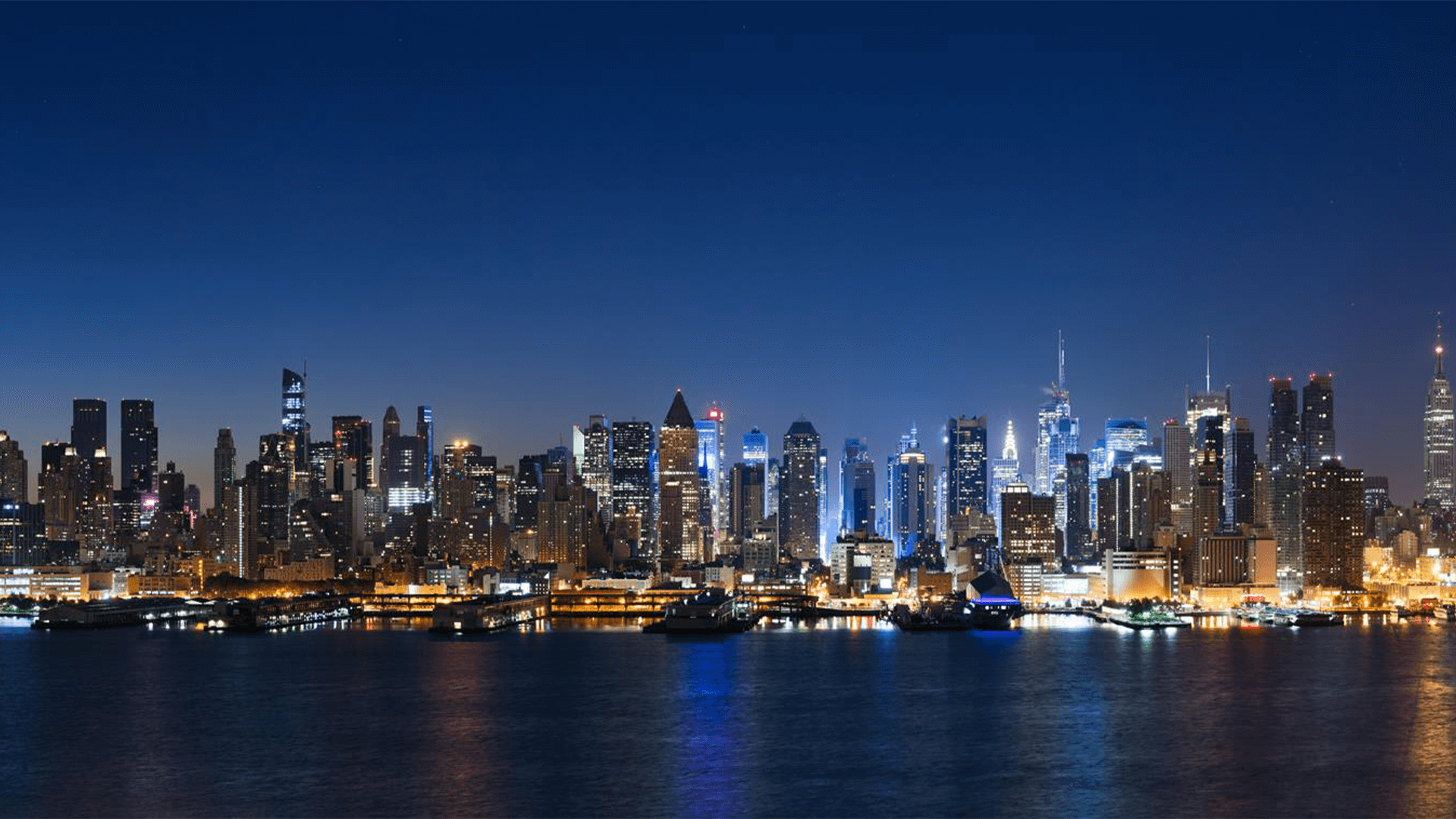 High rise building at night