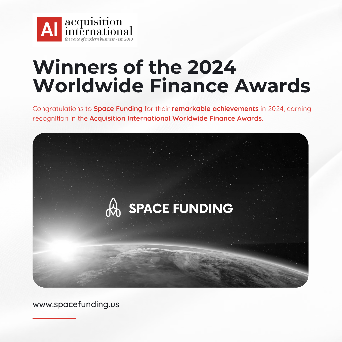 Winner Image - Space Funding